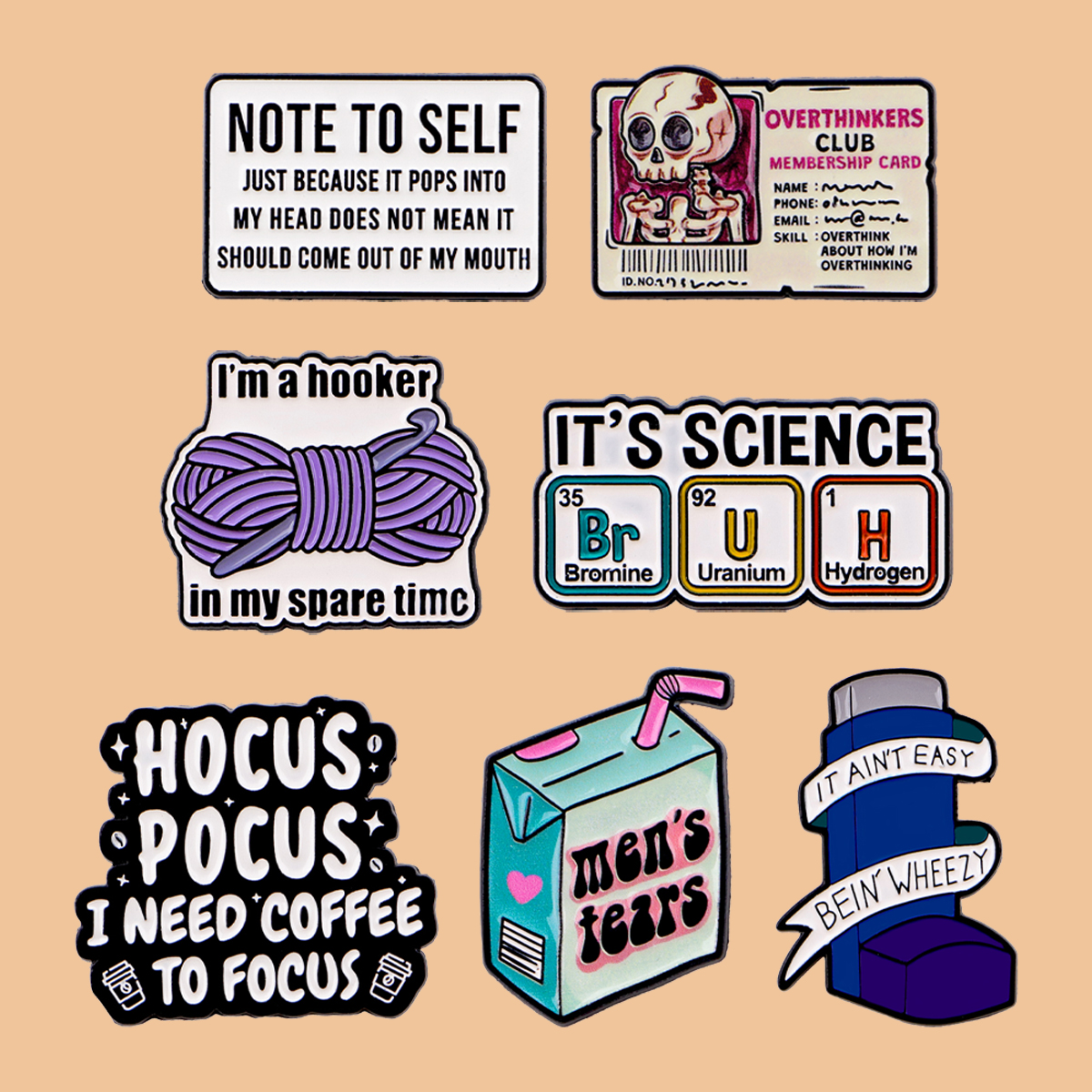 Funny Cartoon Quotes Enamel Pi – Science Bob recenzja i cena
