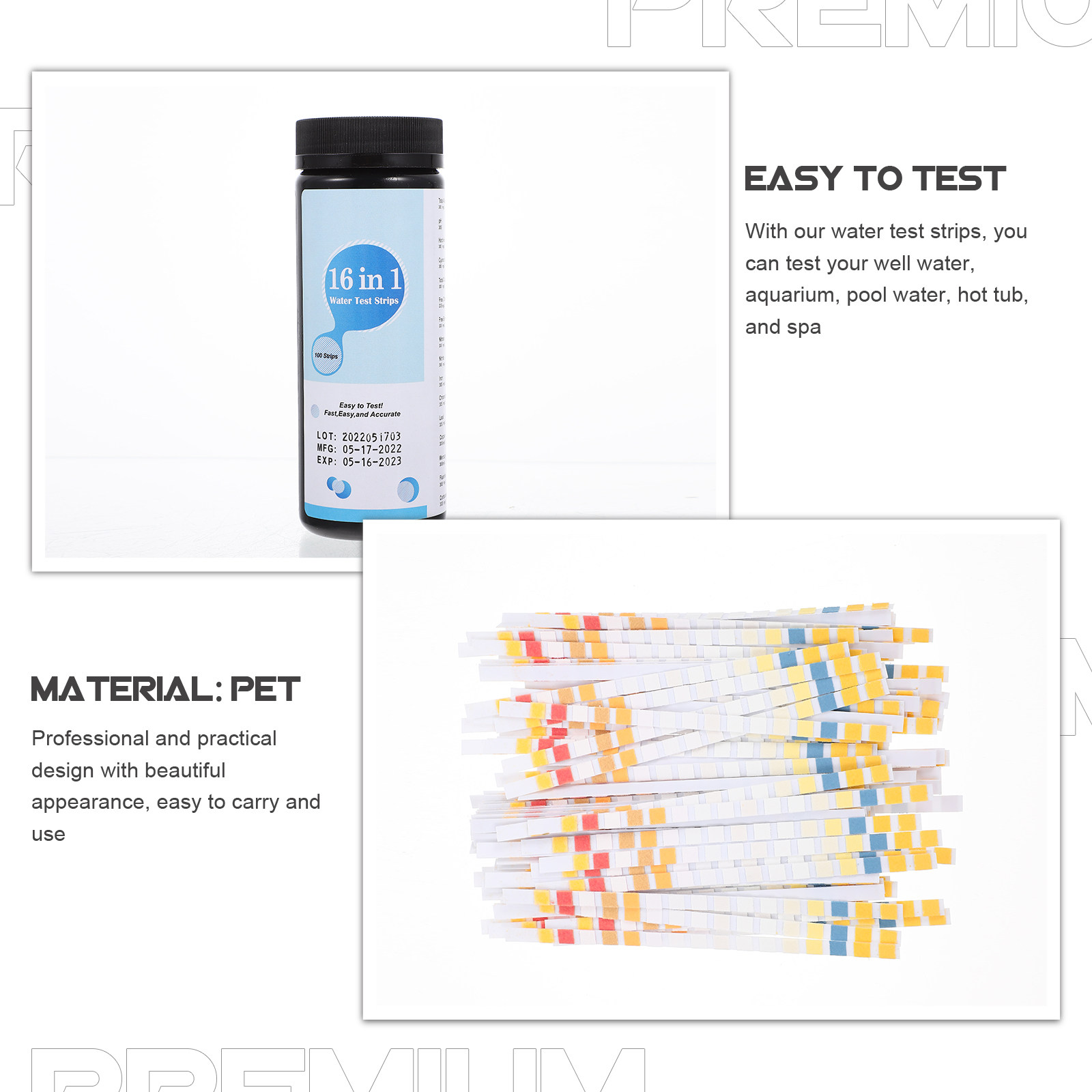 100Pcs Water Test Strips Pool  – Water Testing Kit recenzja i cena