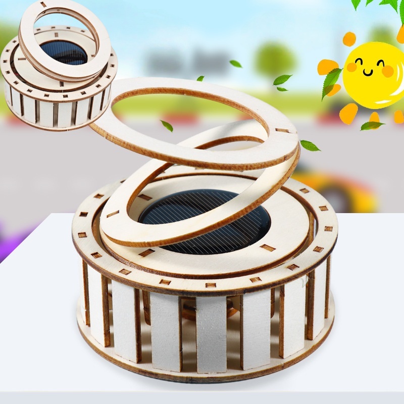 1 PCS DIY Solar Double Ring Ma – Science Toys Diy recenzja i cena