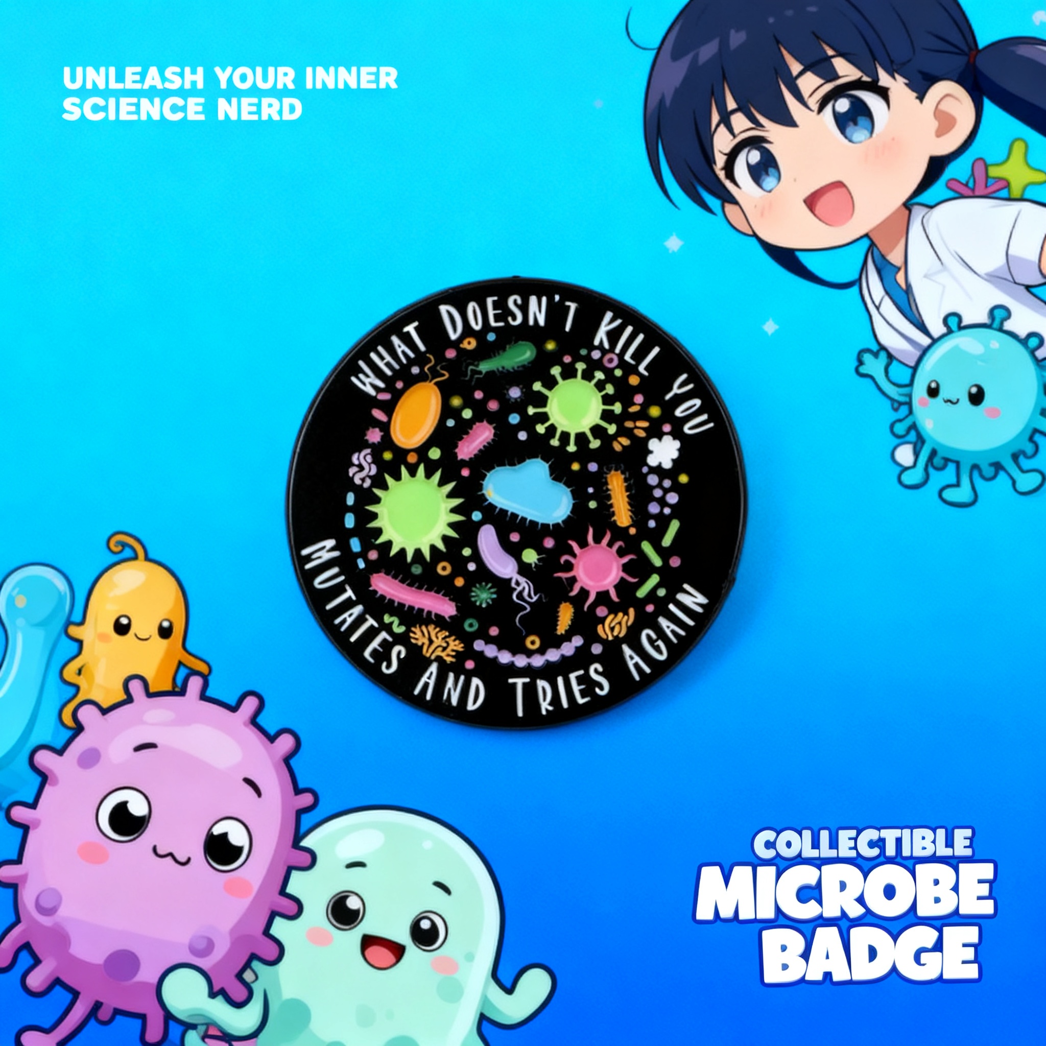 Bacterial Enamel Pin Nurse Doc – Science Toy recenzja i cena
