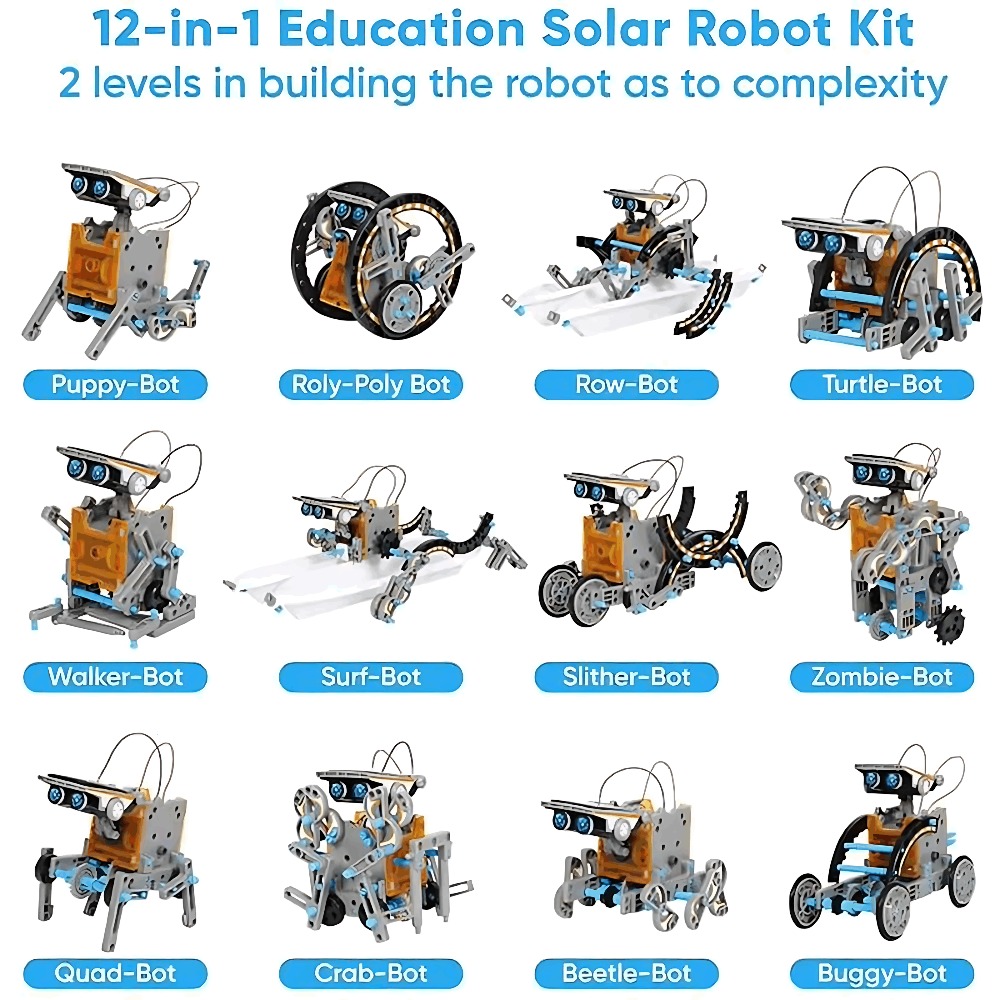 Solar Robot Building Blocks 12 – Science Toys Diy recenzja i cena