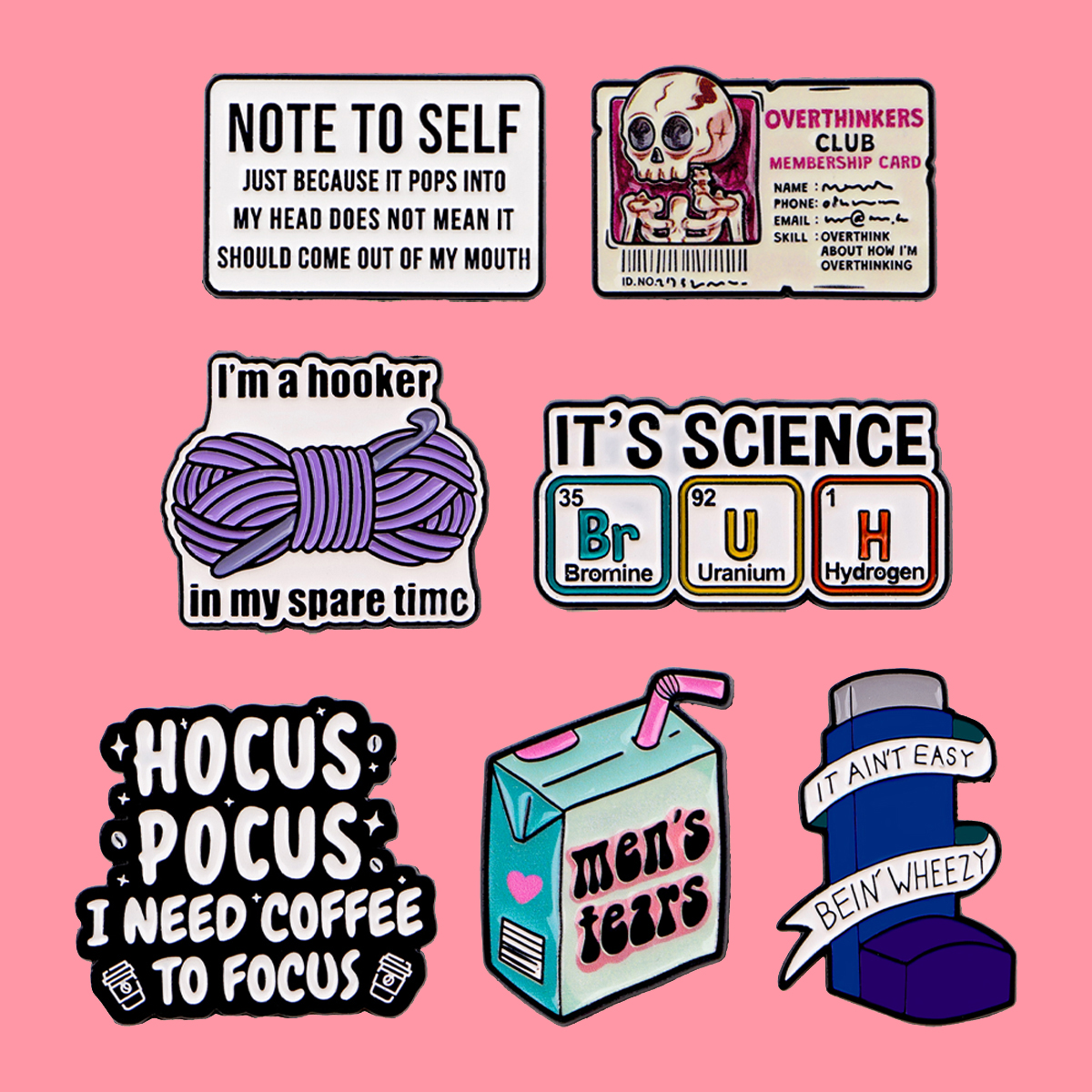 Funny Cartoon Quotes Enamel Pi – Science Bob recenzja i cena