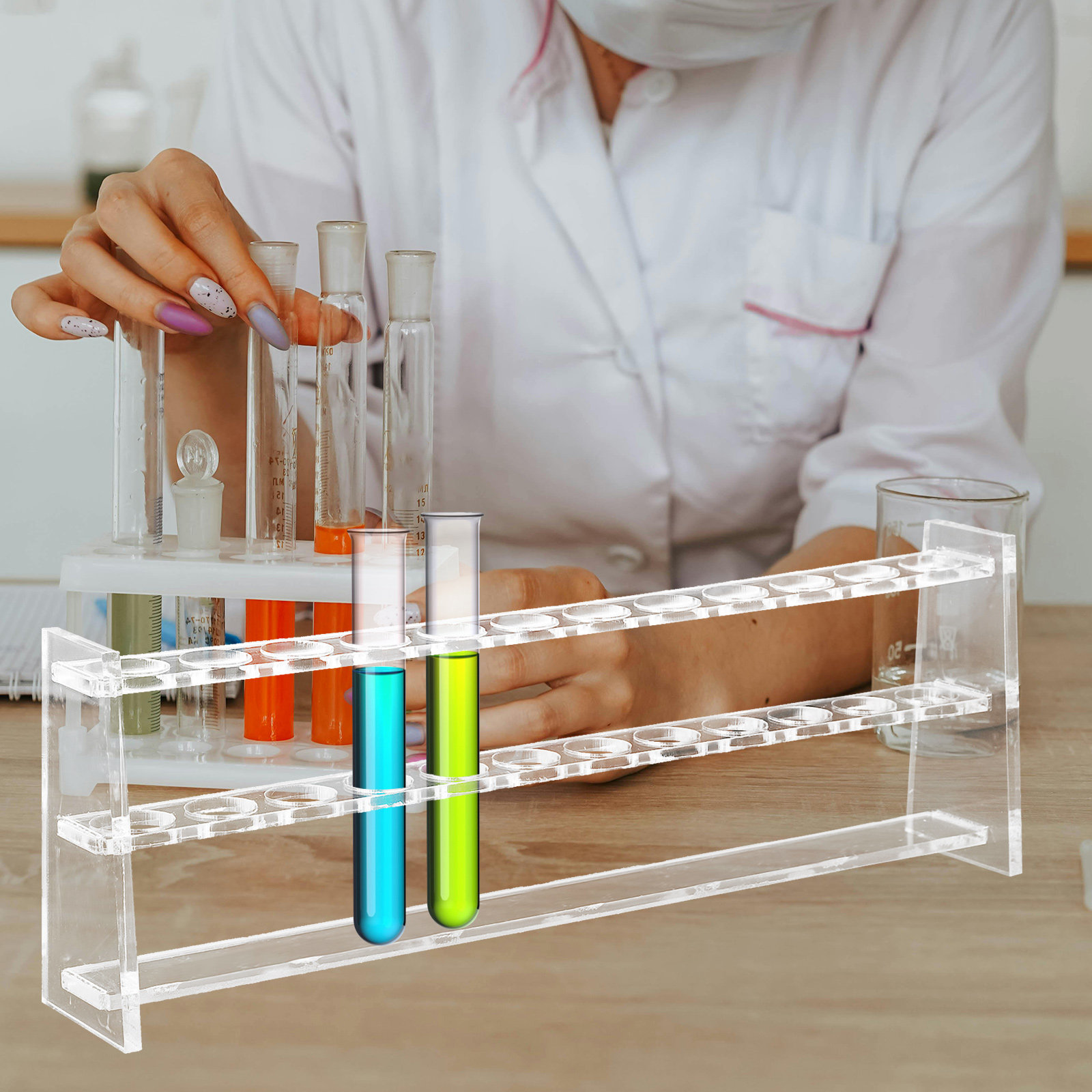Test Tube Rack Acrylic Transpa – Science Experiment recenzja i cena