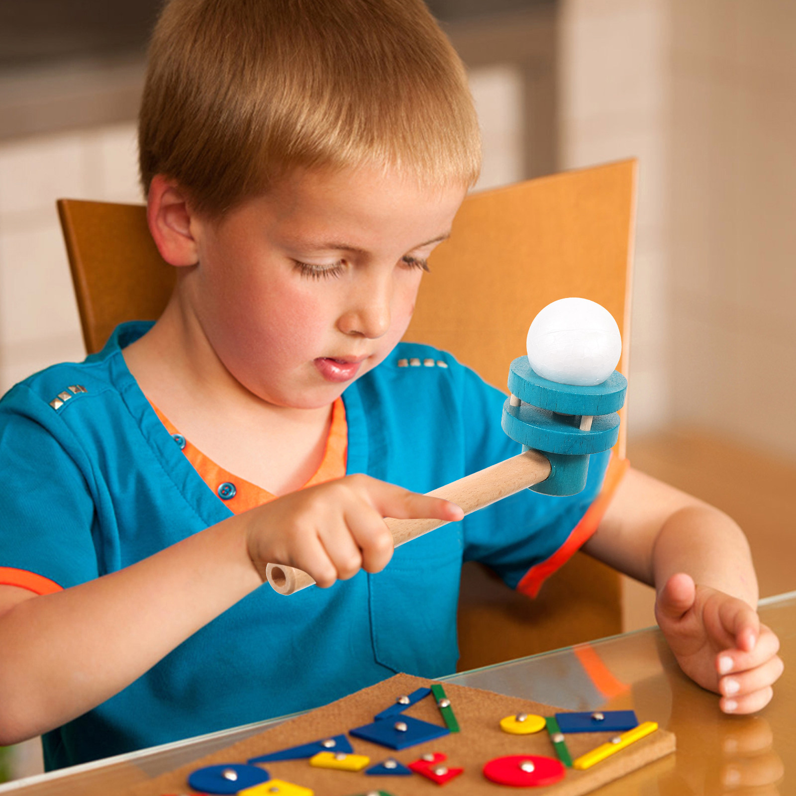 1Pcs Wooden Blowing Ball Float – Science Toy recenzja i cena