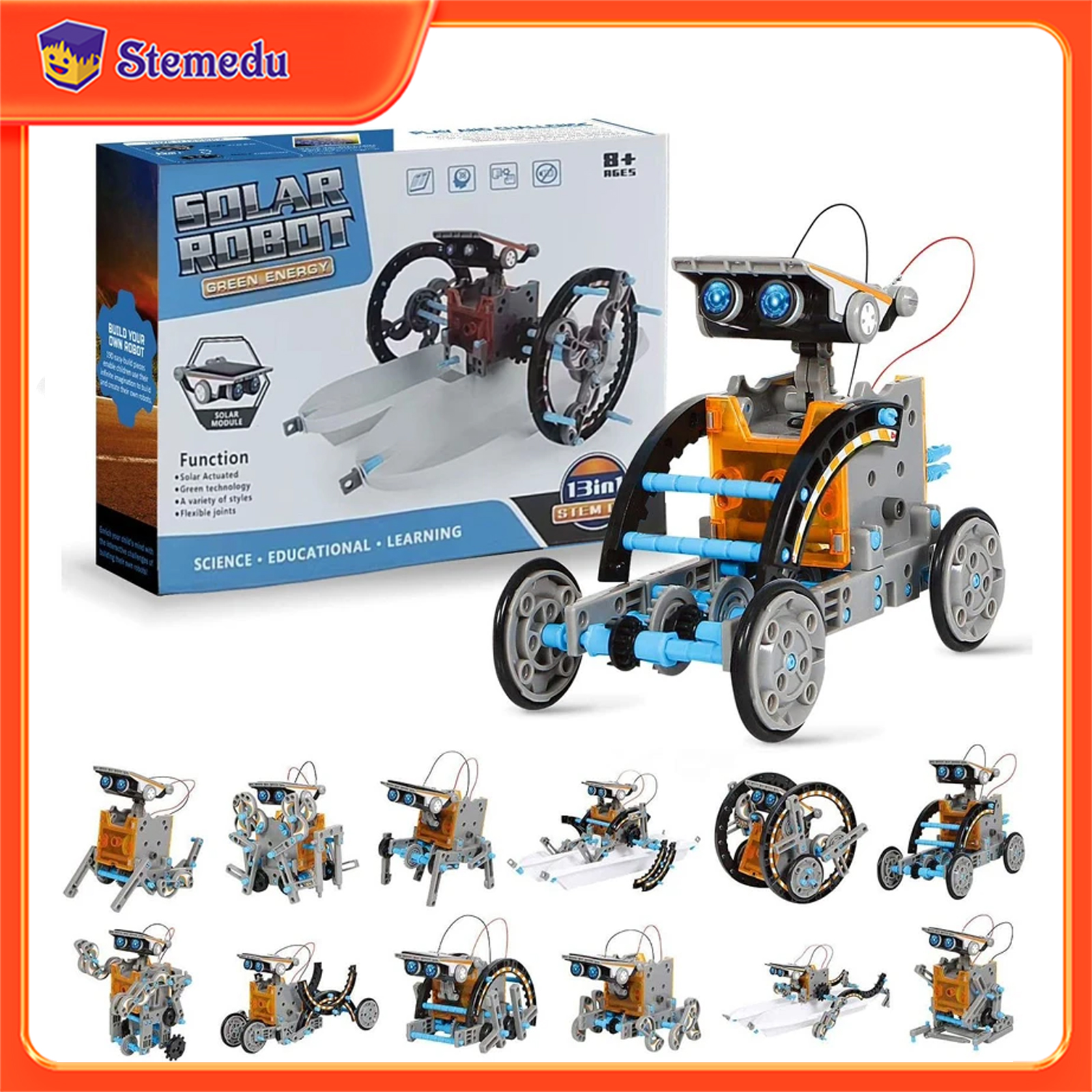 13 in 1 Solar Powered Robot Sc – Science Toys Diy recenzja i cena