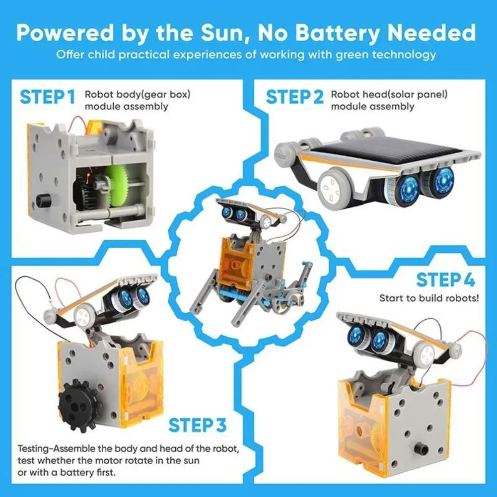 13 in 1 Solar Powered Robot Sc – Science Toys Diy recenzja i cena
