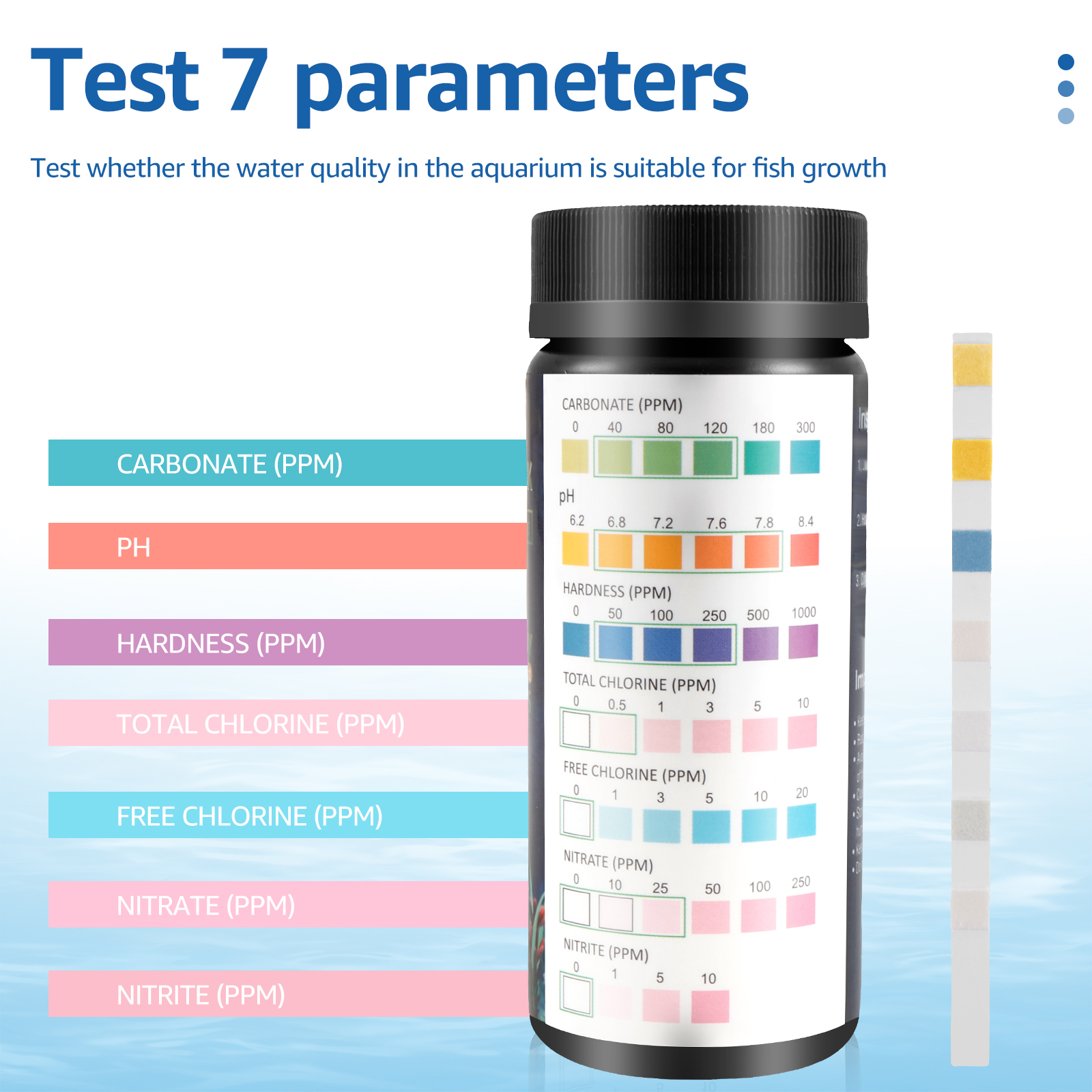 100Pcs 7 in 1 Aquarium Test St – Water Testing Kit recenzja i cena